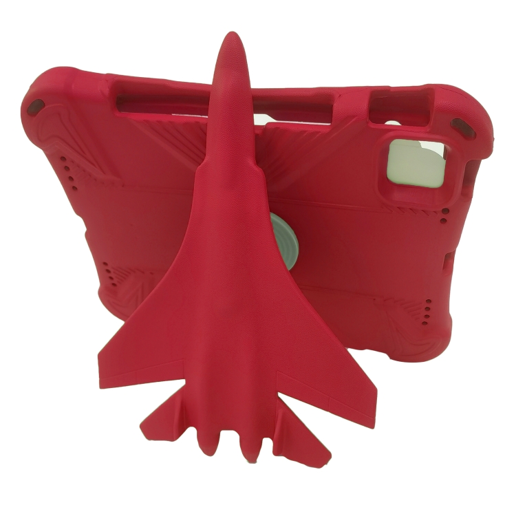 For iPad Pro 11 2024 360 Rotation Aircraft Holder EVA Shockproof Tablet Case(Red) For iPad Pro 11 2024 360 Rotation Aircraft Holder EVA Shockproof Tablet Case(Red)