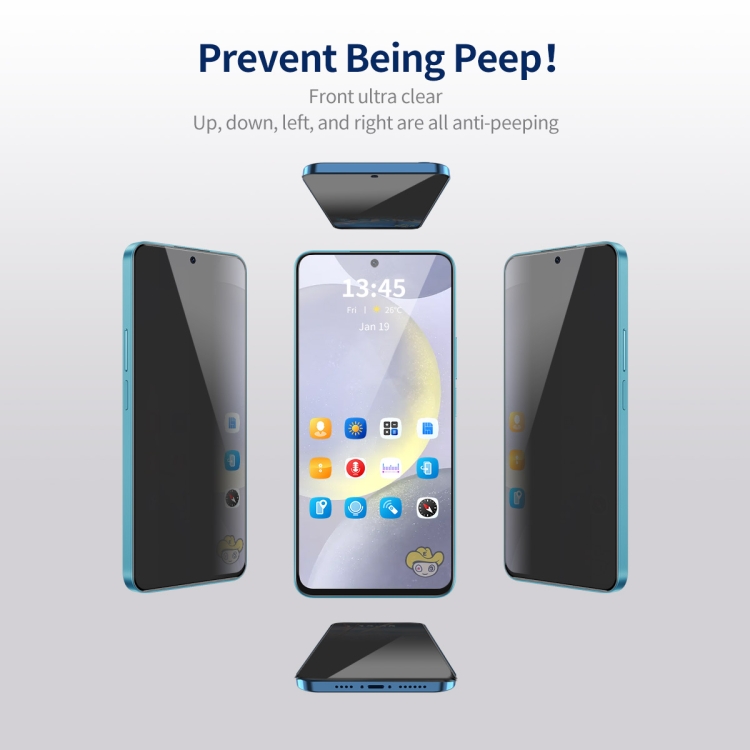 For Samsung Galaxy S24 5G ENKAY Hat-Prince 360 Degree Anti-peeping Privacy Full Screen Tempered Glass Film For Samsung Galaxy S24 5G ENKAY Hat-Prince 360 Degree Anti-peeping Privacy Full Screen Tempered Glass Film
