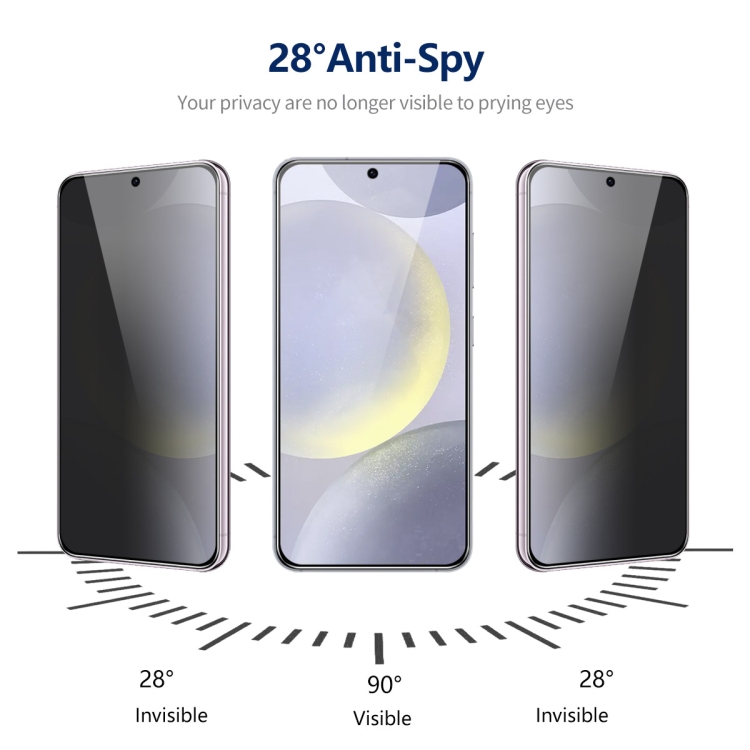 For Samsung Galaxy S24 5G ENKAY Hat-Prince 360 Degree Anti-peeping Privacy Full Screen Tempered Glass Film For Samsung Galaxy S24 5G ENKAY Hat-Prince 360 Degree Anti-peeping Privacy Full Screen Tempered Glass Film