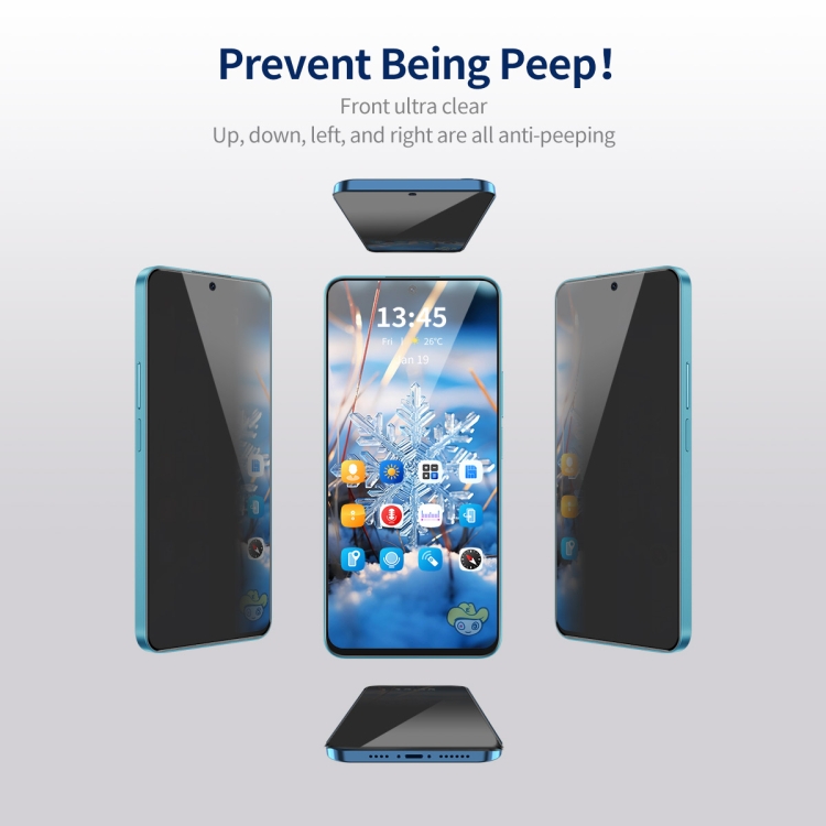 For Samsung Galaxy S23 FE 5G ENKAY Hat-Prince 360 Degree Anti-peeping Privacy Full Screen Tempered Glass Film For Samsung Galaxy S23 FE 5G ENKAY Hat-Prince 360 Degree Anti-peeping Privacy Full Screen Tempered Glass Film