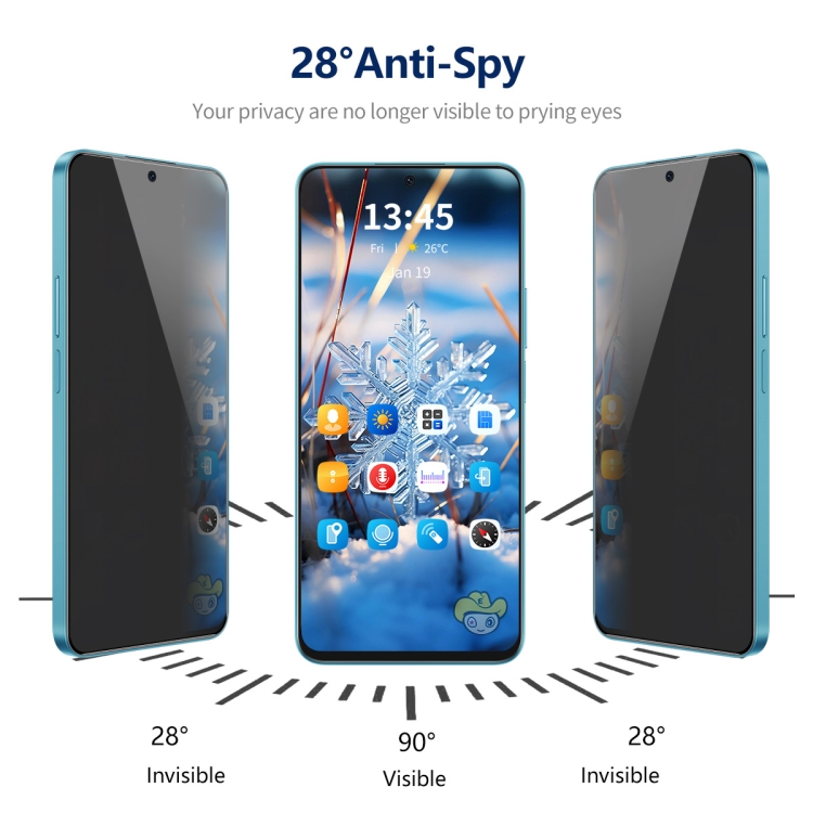 For Samsung Galaxy S23 FE 5G ENKAY Hat-Prince 360 Degree Anti-peeping Privacy Full Screen Tempered Glass Film For Samsung Galaxy S23 FE 5G ENKAY Hat-Prince 360 Degree Anti-peeping Privacy Full Screen Tempered Glass Film