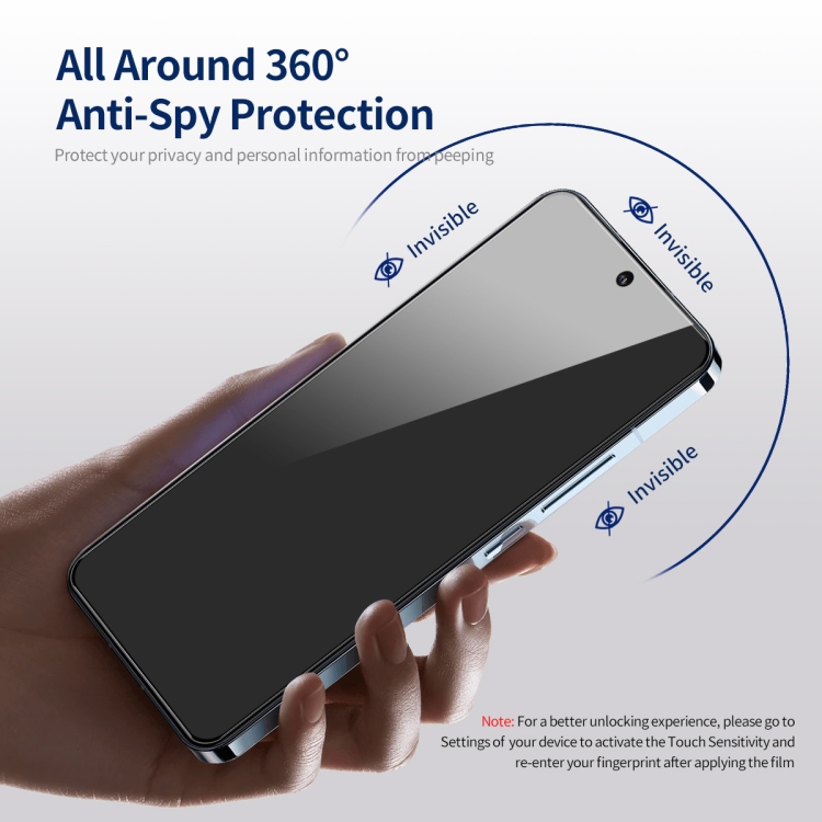 For iPhone 15 Plus ENKAY Hat-Prince 360 Degree Anti-peeping Privacy Full Screen Tempered Glass Film