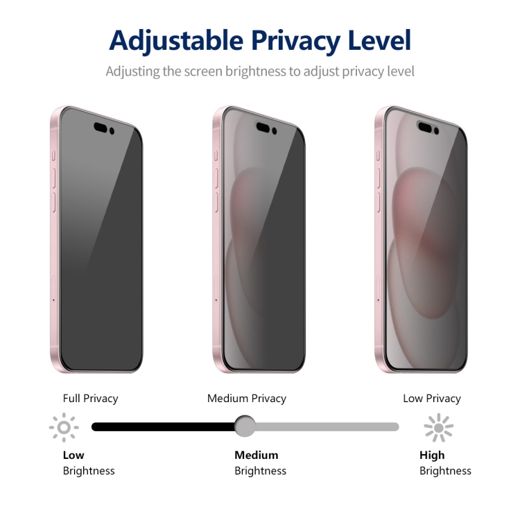 For iPhone 15 ENKAY Hat-Prince 360 Degree Anti-peeping Privacy Full Screen Tempered Glass Film For iPhone 15 ENKAY Hat-Prince 360 Degree Anti-peeping Privacy Full Screen Tempered Glass Film