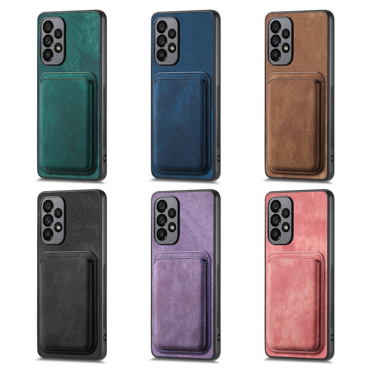 For Samsung Galaxy S25+ 5G Retro Leather Card Bag Magnetic Phone Case(Brown) For Samsung Galaxy S25+ 5G Retro Leather Card Bag Magnetic Phone Case(Brown)