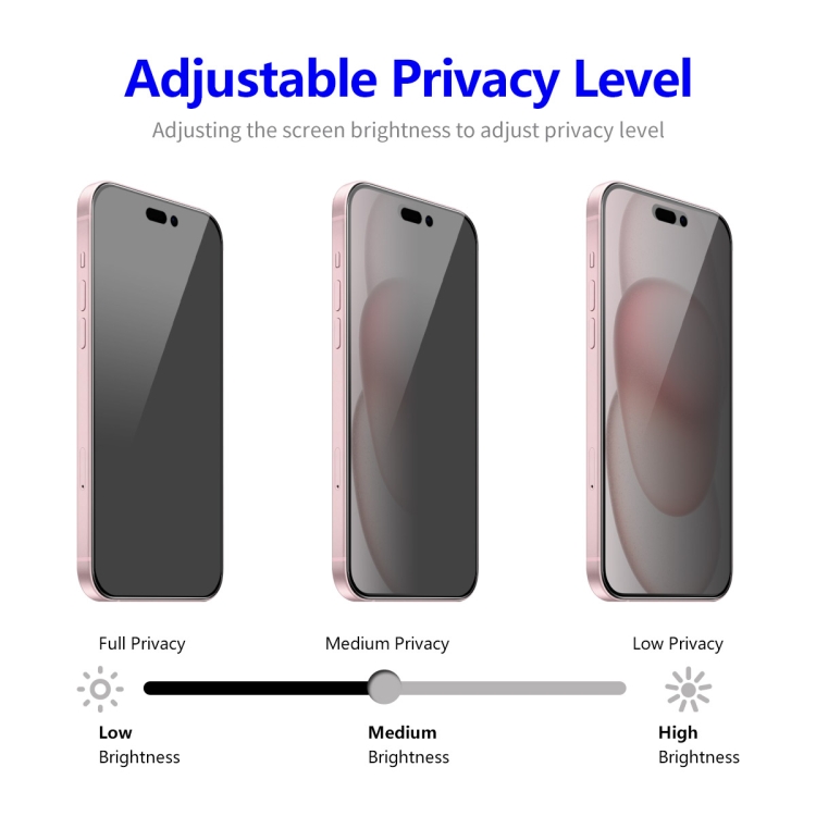 For iPhone 15 Plus ENKAY Easy Install Anti-peeping Privacy Full Screen Tempered Glass Film