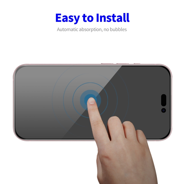 For iPhone 15 Plus ENKAY Easy Install Anti-peeping Privacy Full Screen Tempered Glass Film