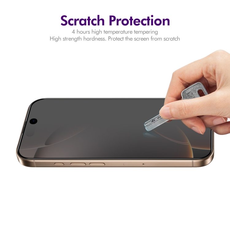 For iPhone 16 Pro Max ENKAY Easy Install Anti-peeping Privacy Full Screen Tempered Glass Film For iPhone 16 Pro Max ENKAY Easy Install Anti-peeping Privacy Full Screen Tempered Glass Film