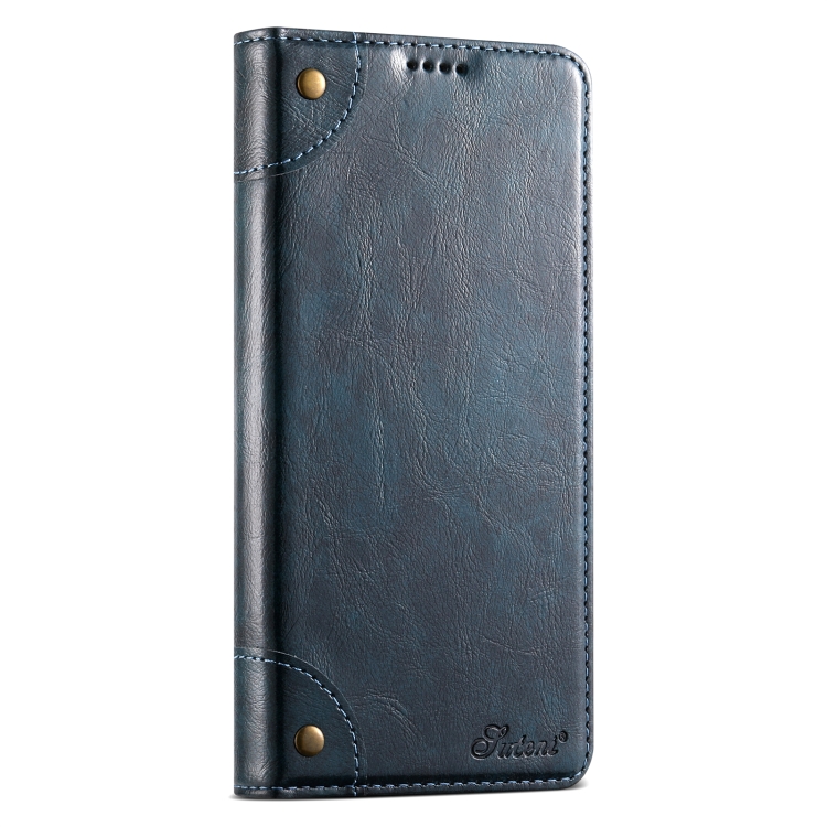For Samsung Galaxy S23 Ultra 5G Suteni Baroque Calf Texture Buckle Wallet Leather Phone Case(Blue) For Samsung Galaxy S23 Ultra 5G Suteni Baroque Calf Texture Buckle Wallet Leather Phone Case(Blue)
