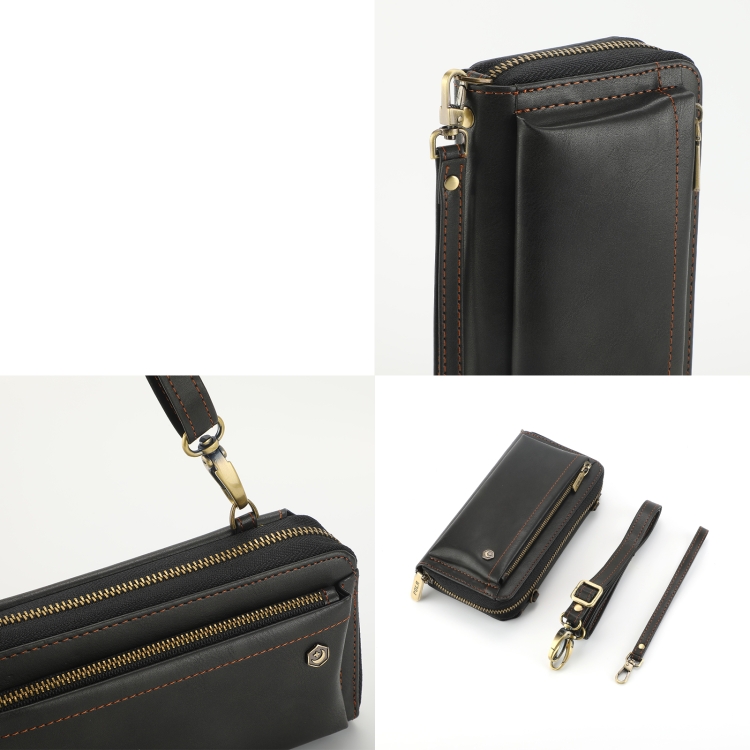 For Samsung Galaxy S23+ 5G Crossbody Multi-functional Zipper Wallet Leather Phone Case(Black) For Samsung Galaxy S23+ 5G Crossbody Multi-functional Zipper Wallet Leather Phone Case(Black)