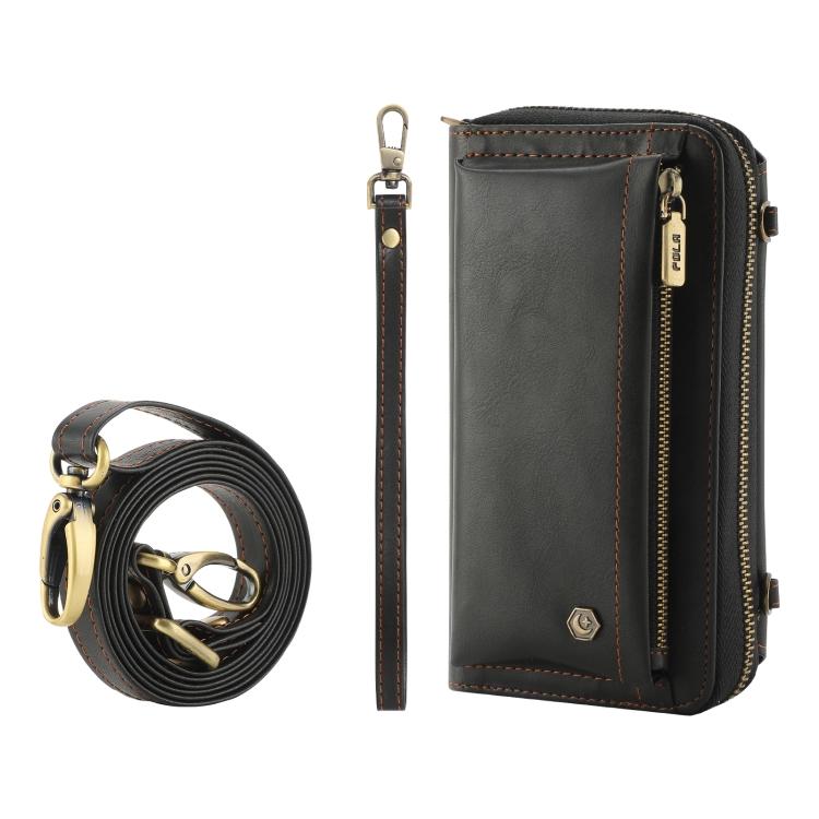 For Samsung Galaxy S23+ 5G Crossbody Multi-functional Zipper Wallet Leather Phone Case(Black) For Samsung Galaxy S23+ 5G Crossbody Multi-functional Zipper Wallet Leather Phone Case(Black)