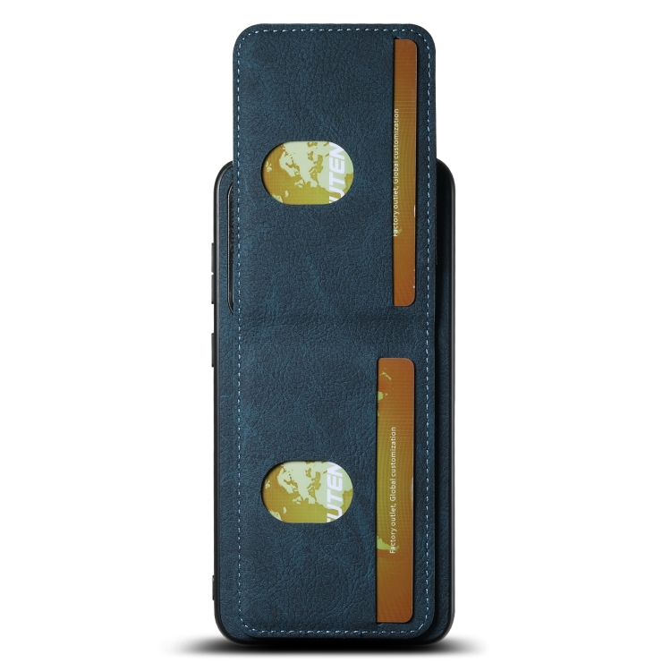 For Samsuny Galaxy S23+ 5G Suteni H03 Litchi Leather Card Bag Stand Back Phone Case(Blue) For Samsuny Galaxy S23+ 5G Suteni H03 Litchi Leather Card Bag Stand Back Phone Case(Blue)