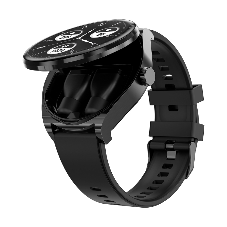 Reloj inteligente con pantalla a color S9 de 1,53 pulgadas, compatible con llamadas Bluetooth / frecuencia cardíaca / presión arterial / monitoreo de oxígeno en sangre (negro) - 1