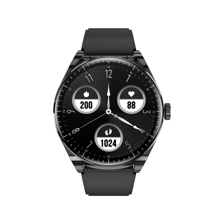 Reloj inteligente con pantalla a color S9 de 1,53 pulgadas, compatible con llamadas Bluetooth / frecuencia cardíaca / presión arterial / monitoreo de oxígeno en sangre (negro) - 2