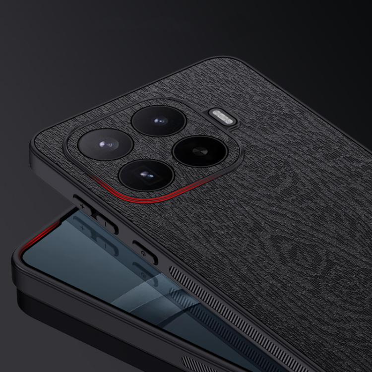 For Xiaomi 17T 5G Tree Bark Leather Shockproof Phone Case(Black)
