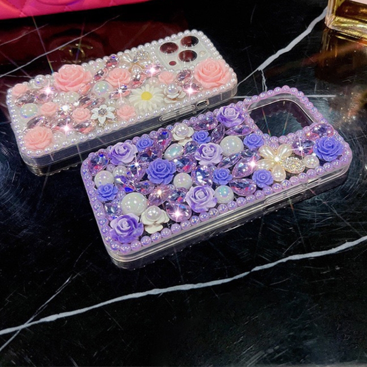 LCHDA Custodia Lux Per IPhone 7 Plus/8 Plus Con Diamanti E Strass - Cristalli Bling, Supporto Incluso, Proteggi Schermo Gratis - 2