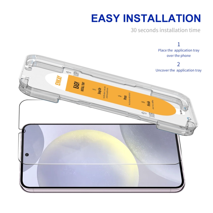 For Samsung Galaxy S24+ 5G ENKAY Easy Install 0.18mm High Alumina Silicon Full Glass Film, Support Ultrasonic Unlock For Samsung Galaxy S24+ 5G ENKAY Easy Install 0.18mm High Alumina Silicon Full Glass Film, Support Ultrasonic Unlock