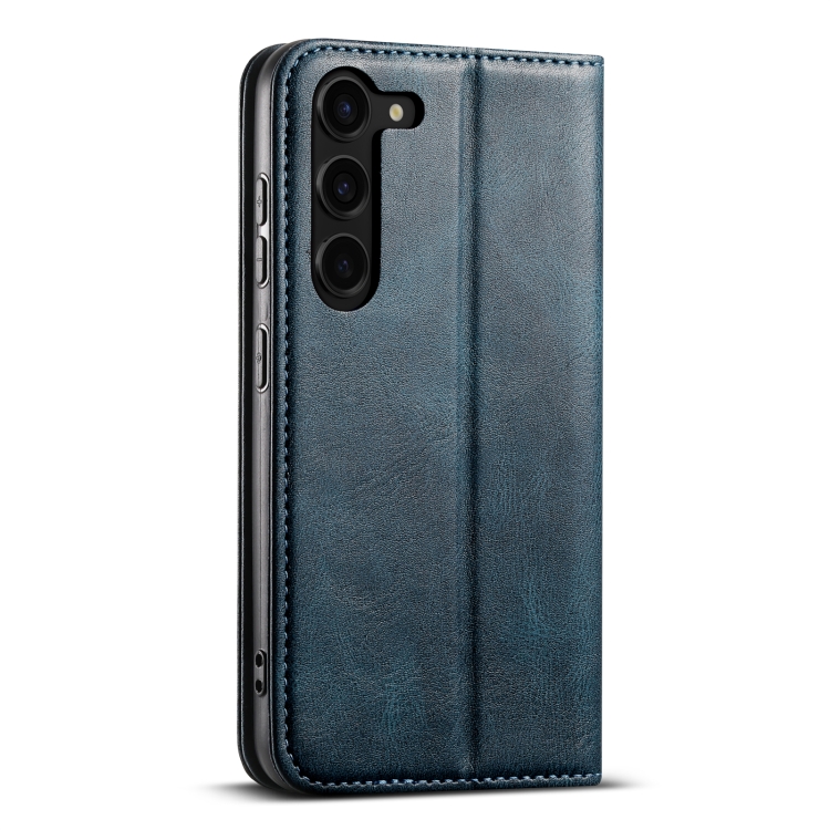 For Samsung Galaxy S23 FE 5G Suteni J02 Oil Wax Wallet Leather Phone Case(Blue) For Samsung Galaxy S23 FE 5G Suteni J02 Oil Wax Wallet Leather Phone Case(Blue)