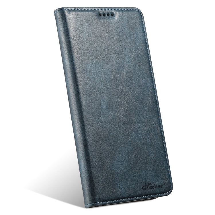 For Samsung Galaxy S23 FE 5G Suteni J02 Oil Wax Wallet Leather Phone Case(Blue) For Samsung Galaxy S23 FE 5G Suteni J02 Oil Wax Wallet Leather Phone Case(Blue)