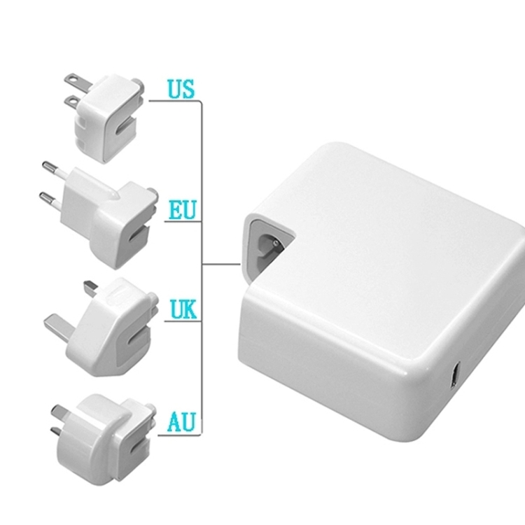 EU Plug 140W USB-C PD Power Adapter with Type-C to Magsafe3 Magnetic Charging Cable, Length: 2 m