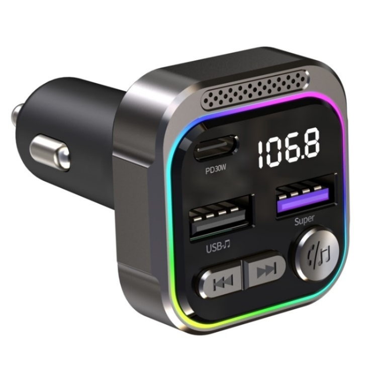 C54 PD 30W Dual USB Car Charger Alloy Car Bluetooth Adapter FM Transmitter MP3 Player C54 PD 30W Dual USB Car Charger Alloy Car Bluetooth Adapter FM Transmitter MP3 Player