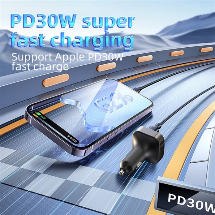 C54 PD 30W Dual USB Car Charger Alloy Car Bluetooth Adapter FM Transmitter MP3 Player C54 PD 30W Dual USB Car Charger Alloy Car Bluetooth Adapter FM Transmitter MP3 Player