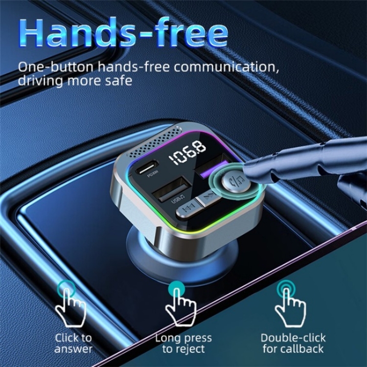 C54 PD 30W Dual USB Car Charger Alloy Car Bluetooth Adapter FM Transmitter MP3 Player C54 PD 30W Dual USB Car Charger Alloy Car Bluetooth Adapter FM Transmitter MP3 Player
