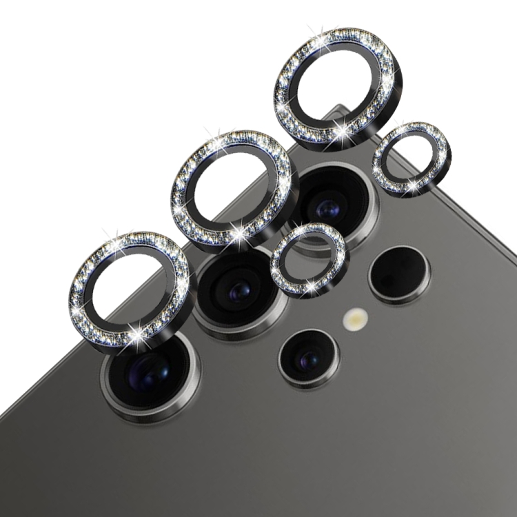For Samsung Galaxy S24 Ultra 5G NORTHJO Camera Lens Bling Glitter Metal Ring Tempered Glass Film(Black) For Samsung Galaxy S24 Ultra 5G NORTHJO Camera Lens Bling Glitter Metal Ring Tempered Glass Film(Black)