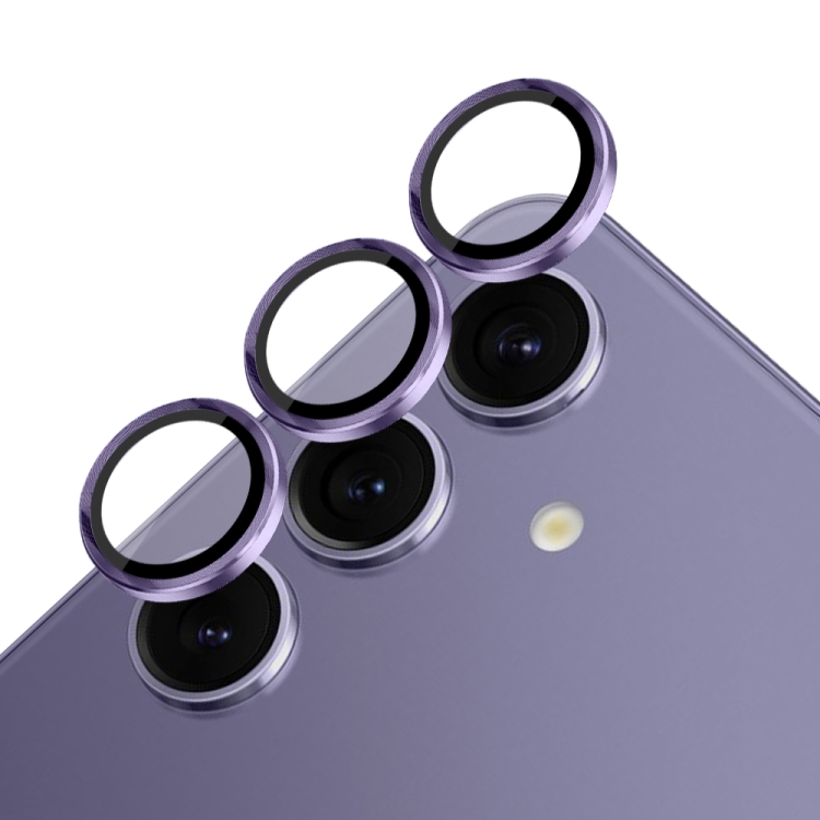 For Samsung Galaxy S24+ 5G NORTHJO Camera LensCD Vein Metal Ring Tempered Glass Film(Purple) For Samsung Galaxy S24+ 5G NORTHJO Camera LensCD Vein Metal Ring Tempered Glass Film(Purple)