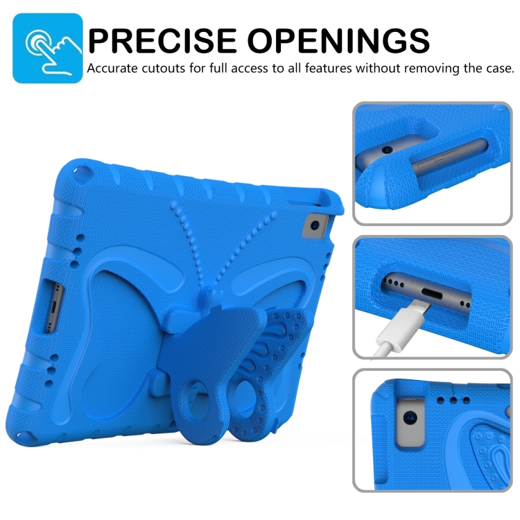 For iPad 10.2 2021 / 2020 / 2019 Butterfly Bracket EVA Shockproof Tablet Case(Blue) For iPad 10.2 2021 / 2020 / 2019 Butterfly Bracket EVA Shockproof Tablet Case(Blue)