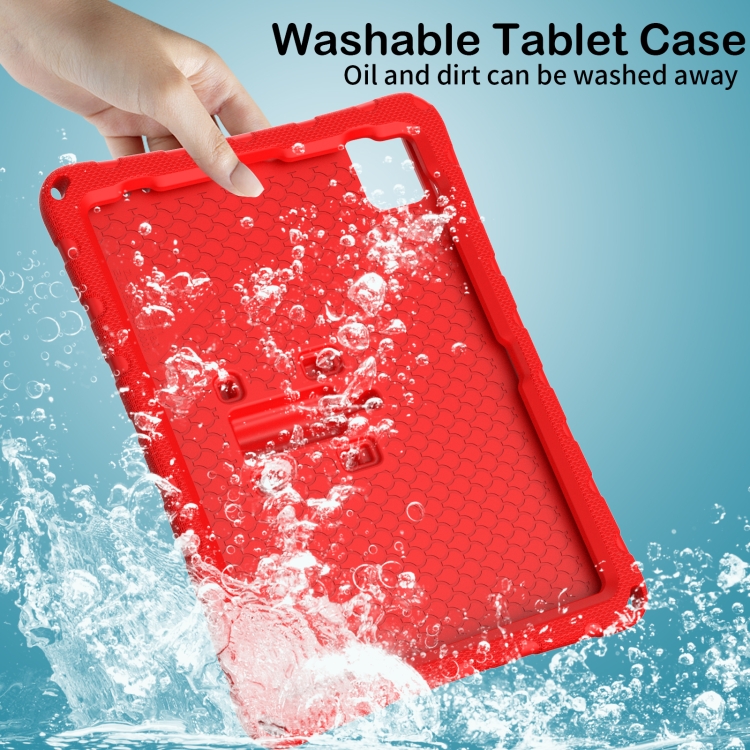 For iPad Air 11 2024 Butterfly Bracket EVA Shockproof Tablet Case(Red) For iPad Air 11 2024 Butterfly Bracket EVA Shockproof Tablet Case(Red)