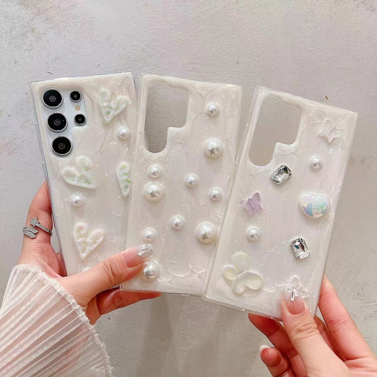 For Samsung Galaxy S23 FE 5G Cream Gum Decoden TPU Phone Case(Love) For Samsung Galaxy S23 FE 5G Cream Gum Decoden TPU Phone Case(Love)