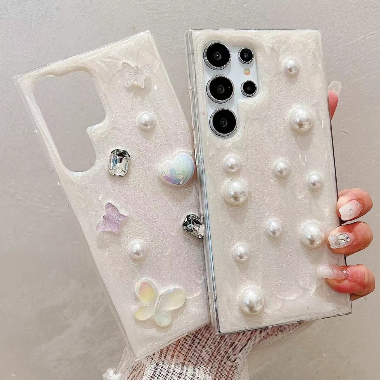 For Samsung Galaxy S23 FE 5G Cream Gum Decoden TPU Phone Case(Love) For Samsung Galaxy S23 FE 5G Cream Gum Decoden TPU Phone Case(Love)