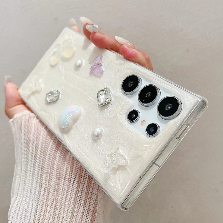For Samsung Galaxy S23 FE 5G Cream Gum Decoden TPU Phone Case(Love) For Samsung Galaxy S23 FE 5G Cream Gum Decoden TPU Phone Case(Love)