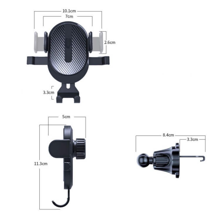 D23+CF Car Air Conditioning Outlet Navigation Mobile Phone Rotation Holder D23+CF Car Air Conditioning Outlet Navigation Mobile Phone Rotation Holder