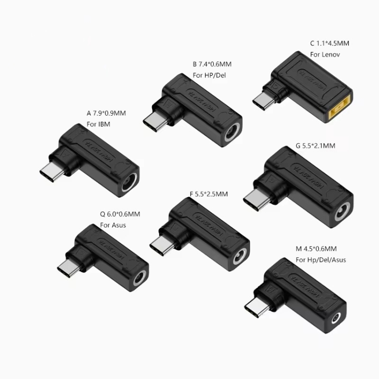Adaptateur USB-C Vers DC 7.4x0.6mm - Noir - Marque Avizar - Pour Charger Divers Appareils