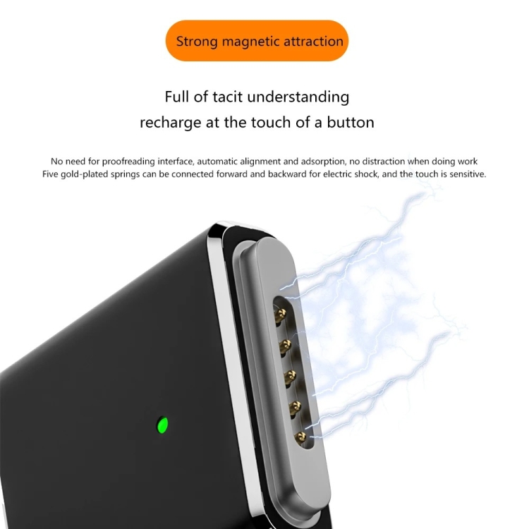 PD100W MagSafe 3 to Type-C Female Magnetic Charging Adapter for MacBook(Black) PD100W MagSafe 3 to Type-C Female Magnetic Charging Adapter for MacBook(Black)