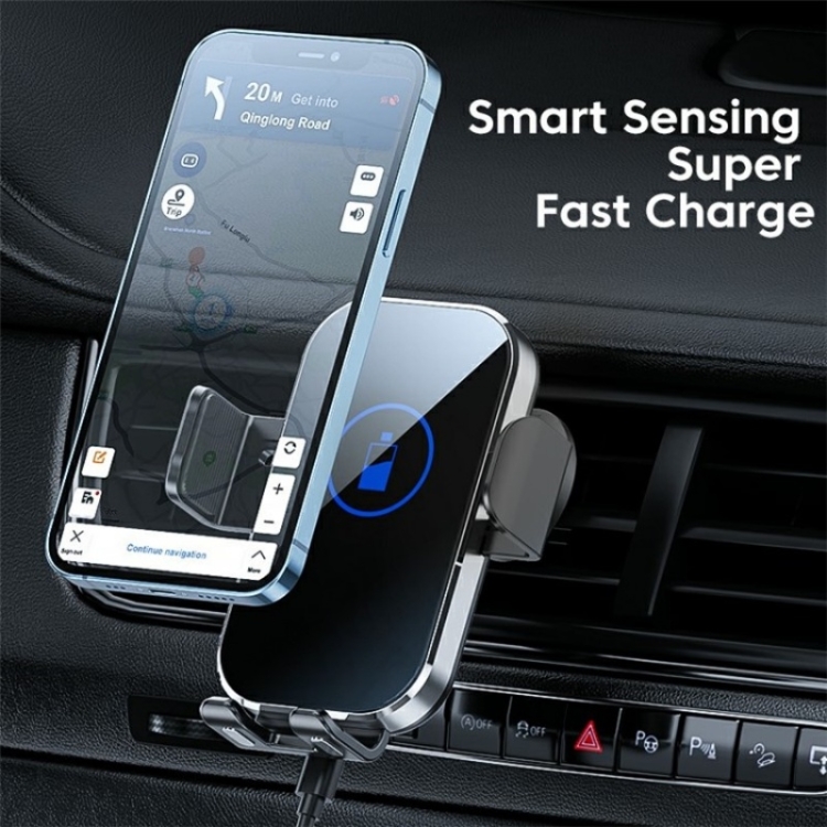 X10 15W Wireless Fast Charging Car Phone Navigation Holder(黑色) X10 15W Wireless Fast Charging Car Phone Navigation Holder(黑色)