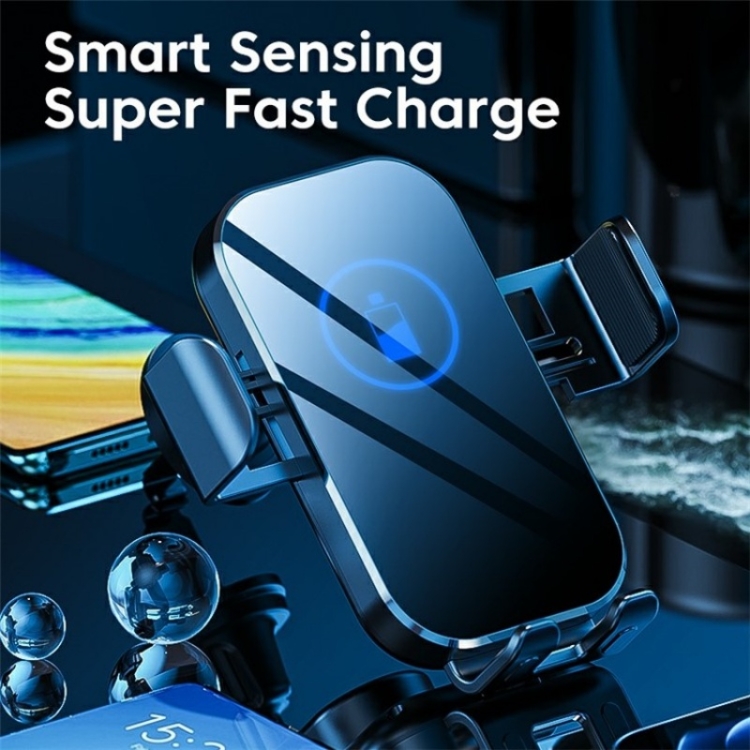 X10 15W Wireless Fast Charging Car Phone Navigation Holder(黑色) X10 15W Wireless Fast Charging Car Phone Navigation Holder(黑色)