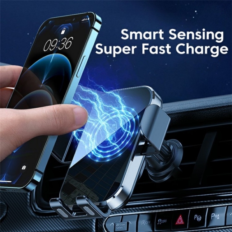 X10 15W Wireless Fast Charging Car Phone Navigation Holder(黑色) X10 15W Wireless Fast Charging Car Phone Navigation Holder(黑色)