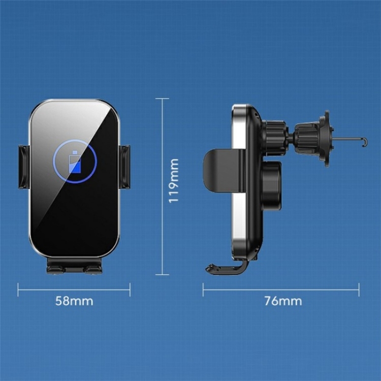 X10 15W Wireless Fast Charging Car Phone Navigation Holder(黑色) X10 15W Wireless Fast Charging Car Phone Navigation Holder(黑色)