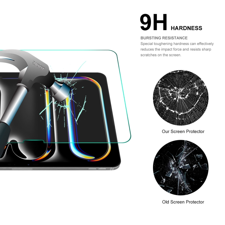 For iPad Pro 11 2024 2pcs ENKAY Hat-Prince 0.33mm Explosion-proof Tempered Glass Film For iPad Pro 11 2024 2pcs ENKAY Hat-Prince 0.33mm Explosion-proof Tempered Glass Film