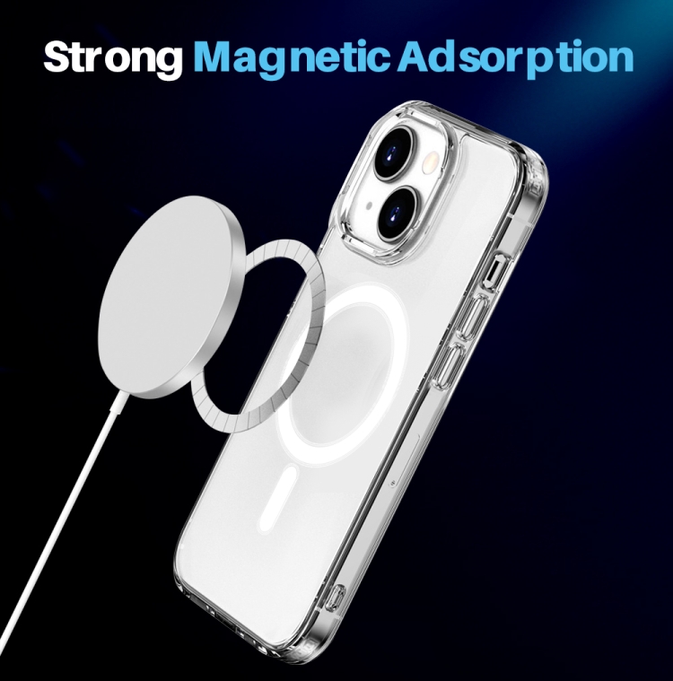 For iPhone 14 NORTHJO 3 in 1 Magsafe Clear Phone Case with Screen Film + Rear Lens Film - 3