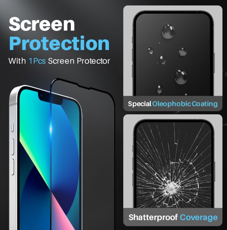For iPhone 14 NORTHJO 3 in 1 Magsafe Clear Phone Case with Screen Film + Rear Lens Film - 4