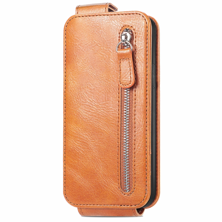 For Samsung Galaxy S24 5G Zipper Wallet Vertical Flip Leather Phone Case(Brown) For Samsung Galaxy S24 5G Zipper Wallet Vertical Flip Leather Phone Case(Brown)