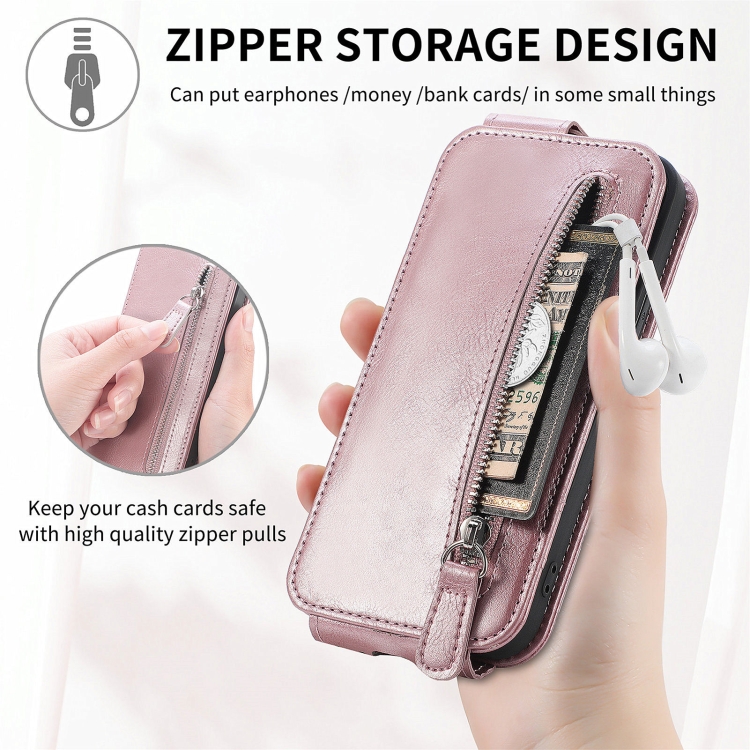 For Samsung Galaxy S24 Ultra 5G Zipper Wallet Vertical Flip Leather Phone Case(Red) For Samsung Galaxy S24 Ultra 5G Zipper Wallet Vertical Flip Leather Phone Case(Red)