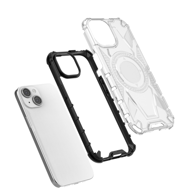 For iPhone 15 Armor Holder PC Hybrid TPU Phone Case(Black) For iPhone 15 Armor Holder PC Hybrid TPU Phone Case(Black)