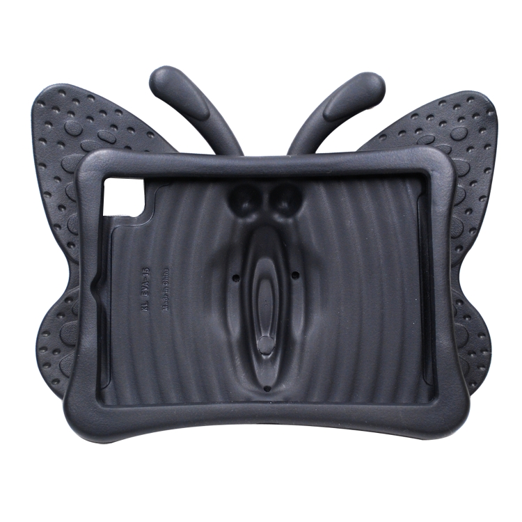 For iPad Air 11 2024 Butterfly Bracket Kids EVA Shockproof Tablet Case(Black) For iPad Air 11 2024 Butterfly Bracket Kids EVA Shockproof Tablet Case(Black)