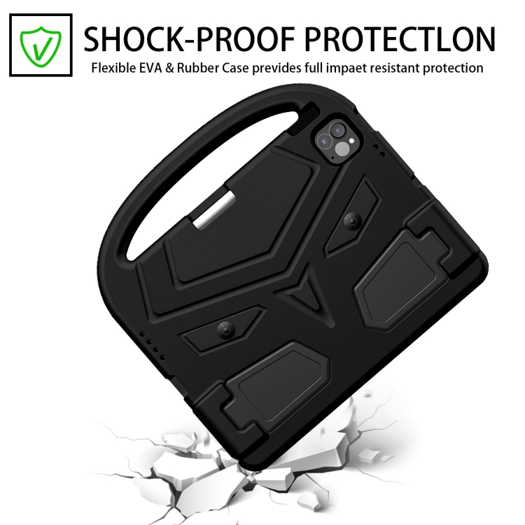 For iPad Air 11 2024 Sparrow Style Shockproof Kickstand EVA Tablet Case(Black) For iPad Air 11 2024 Sparrow Style Shockproof Kickstand EVA Tablet Case(Black)