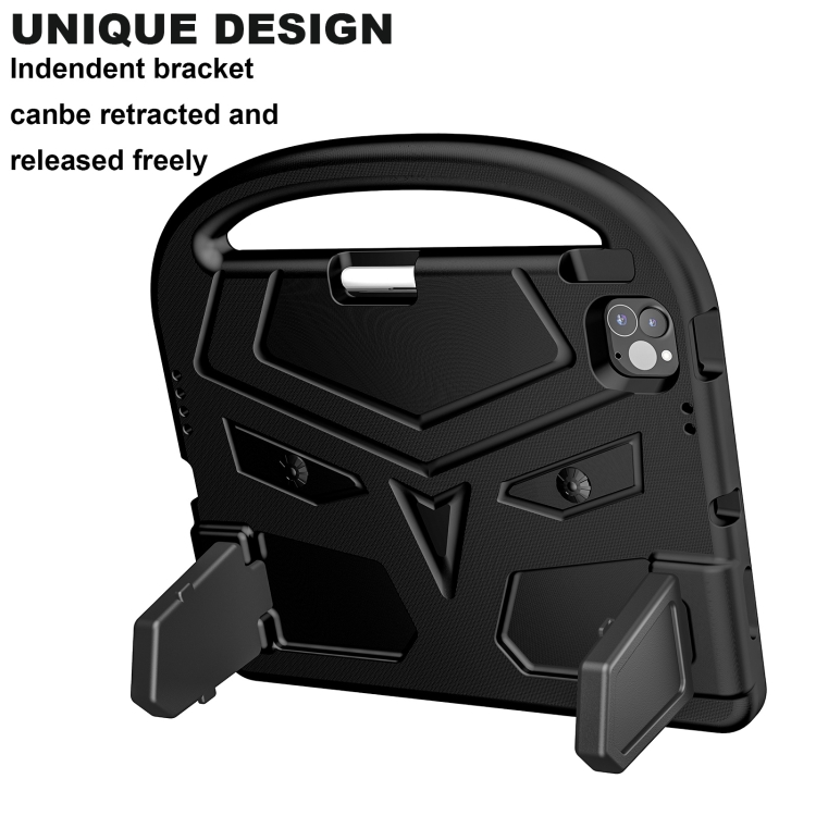 For iPad Air 11 2024 Sparrow Style Shockproof Kickstand EVA Tablet Case(Black) For iPad Air 11 2024 Sparrow Style Shockproof Kickstand EVA Tablet Case(Black)