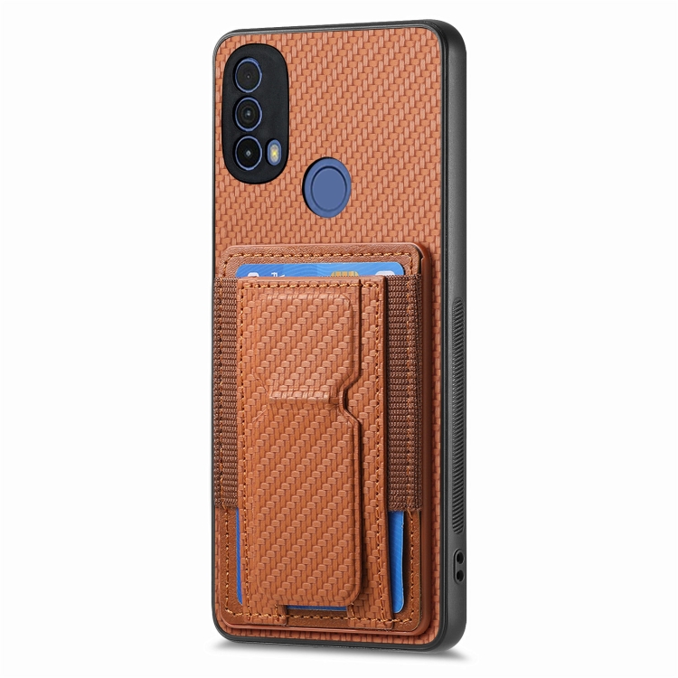 Carcasa Libro Cuero Funda Libro Motorola Moto E20/E30/E40 - Cuero PU Con Ranuras Tarjetas Y Soporte Funda Cartera Motorola Moto E20